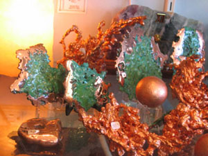 copper and malachite